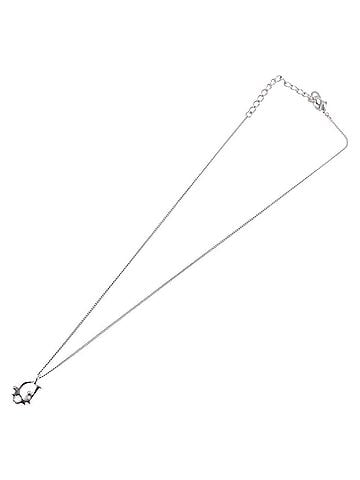 Dior Vintage Logo Pendant Metal Silver Metal Necklace Jewelry (view 2)