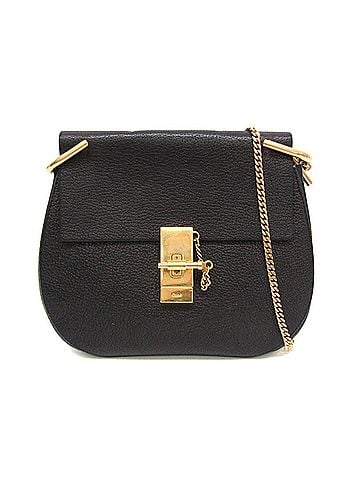 Chloé Drew Leather Black Leather Crossbody Bag Bag (view 1)