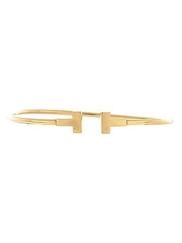 Tiffany & Co. T Wire Bracelet 18K Yellow Gold Narrow (view 1)