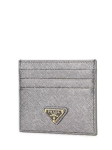 Prada Saffiano Triangle Card Wallet (view 2)