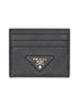 Prada 100% Leather Black Leather Card Wallet One size - photo 1