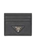 Prada 100% Leather Black Leather Card Wallet One size - photo 4