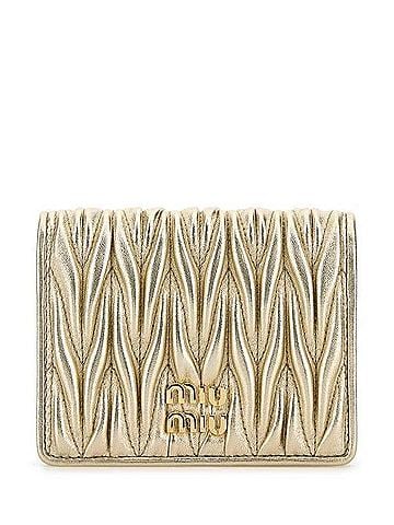 Miu Miu Nappa Leather Compact Wallet (view 1)