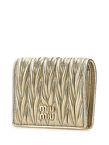Miu Miu Nappa Leather Compact Wallet (view 2)