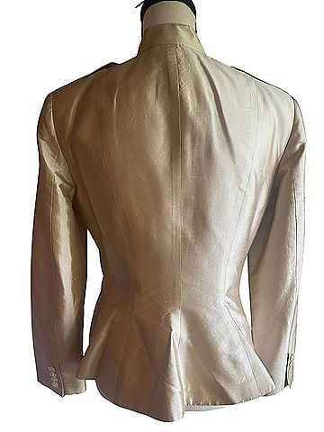 Ralph Lauren Rajeanne silk light champagne Jacket (view 2)