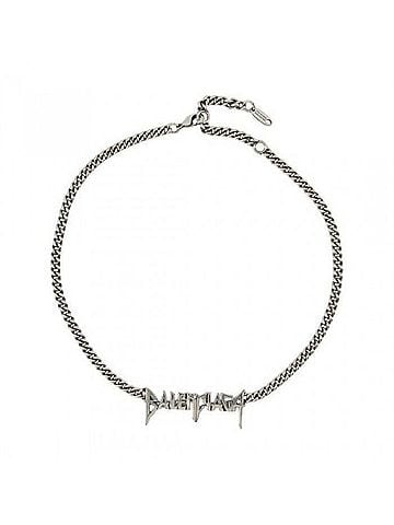 Balenciaga Typo Metal Necklace (view 1)