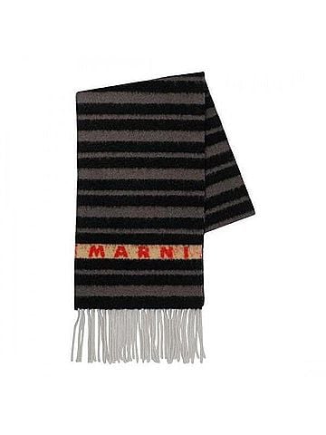 MARNI Stripe Alpaca Wool Scarf (view 1)