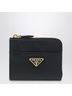 Prada 100% Leather Black Small Saffiano Leather Zip Wallet One size - photo 2