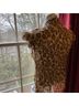 Allison Taylor 100% Polyester Animal Print Tan Gold Brown Black Sleeveless Blouse Size M - photo 10