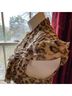 Allison Taylor 100% Polyester Animal Print Tan Gold Brown Black Sleeveless Blouse Size M - photo 8