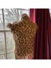 Allison Taylor 100% Polyester Animal Print Tan Gold Brown Black Sleeveless Blouse Size M - photo 6