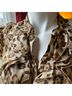 Allison Taylor 100% Polyester Animal Print Tan Gold Brown Black Sleeveless Blouse Size M - photo 7