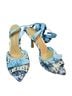 Gianni Bini Floral Blue White Heels Size 9 - photo 2