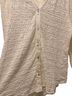 Soft Surroundings White Long Sleeve Button-Down Shirt Size L - photo 3