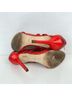Alexandre Birman 100% Leather Red Gold Heels Size 6 1/2 - photo 10