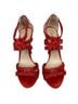 Alexandre Birman 100% Leather Red Gold Heels Size 6 1/2 - photo 11