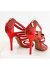 Alexandre Birman 100% Leather Red Gold Heels Size 6 1/2 - photo 13