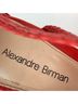 Alexandre Birman 100% Leather Red Gold Heels Size 6 1/2 - photo 7