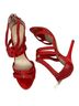 Alexandre Birman 100% Leather Red Gold Heels Size 6 1/2 - photo 6