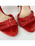 Alexandre Birman 100% Leather Red Gold Heels Size 6 1/2 - photo 14