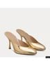 Stuart Weitzman Gold Heels Size 7 - photo 6