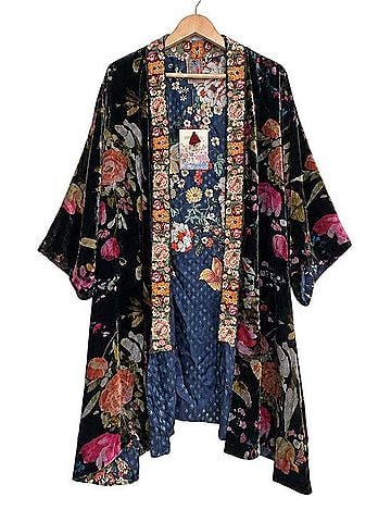Johnny Was Kehlani Silk Cardigan (view 1)