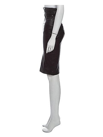 Temperley LONDON Mila Leather Skirt (view 2)