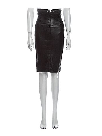 Temperley LONDON Mila Leather Skirt (view 1)