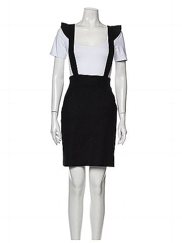 Loeffler Randall Pinafore Suspender Wool Skirt (view 1)