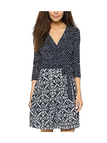 Diane von Furstenberg jewel mixed print Cocktail Dress (view 1)