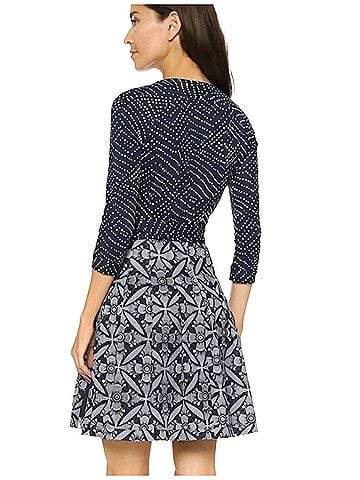 Diane von Furstenberg jewel mixed print Cocktail Dress (view 2)