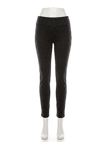 Zac & Rachel Printed Velvet Ankle Pull-On Pants in Navy/Black (view 1)