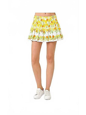 Lilly Pulitzer Upf 50+ Luxletic Annora Skort in Resort White Zesty Engineered (view 2)