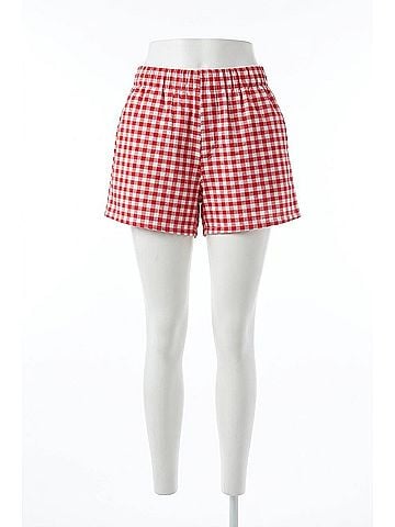 Adrienne Picnic Perfect Gingham Shorts in Red (view 1)