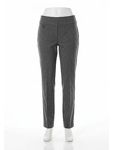 Lisette Women Cavalry Straight Leg Twill Pant in Black/Gray (view 1)