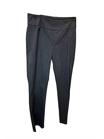 Lisette Women Cavalry Straight Leg Twill Pant in Black/Gray (view 2)