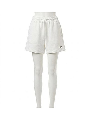 Lacoste Double Face Piqué Shorts in Farine (view 1)
