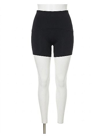 SPANX Booty Boost Active Biker Shorts in Very Black (view 1)