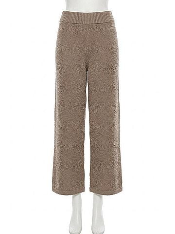 Eberjey Recycled Boucle Pant in Deep Taupe (view 1)