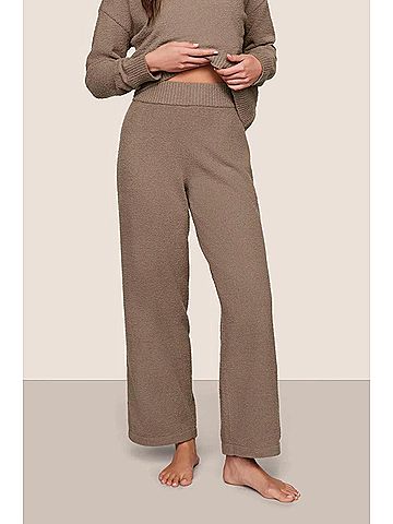 Eberjey Recycled Boucle Pant in Deep Taupe (view 2)