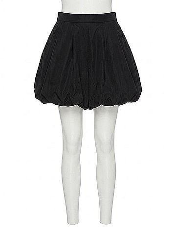 Tibi Italian Sporty Nylon Bubble Short in Black (view 1)