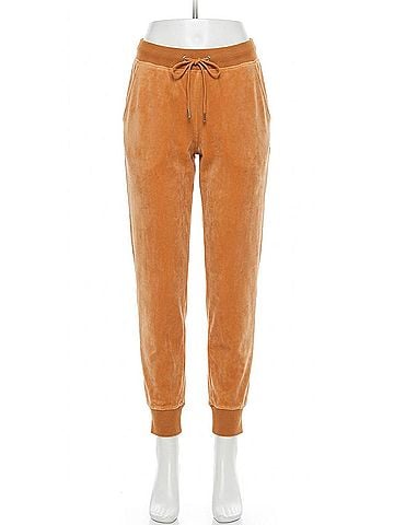 Juicy Couture California Sunrise Velour Jogger in Tan/Gold (view 1)