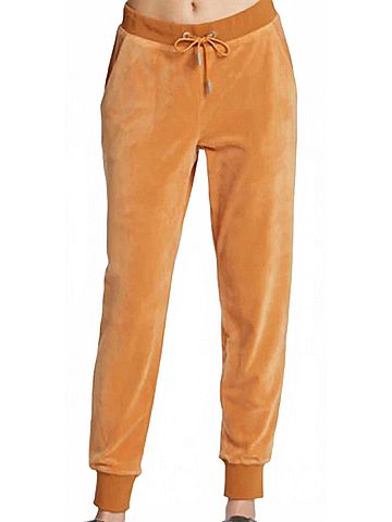 Juicy Couture California Sunrise Velour Jogger in Tan/Gold (view 2)