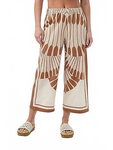 Trina Turk Estella 2 Cropped Pants in Poplar / Doe (view 2)
