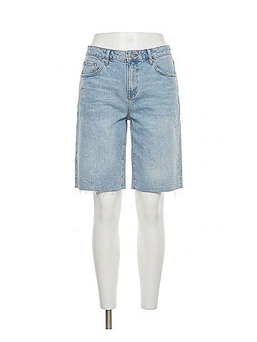 Tribal Brooke Wide Leg Denim Shorts in East Coast (view 1)