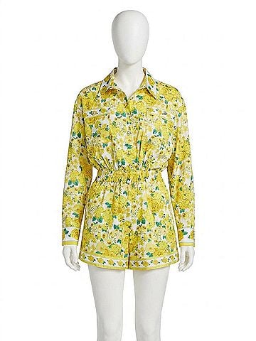 Generation Love Yera Floral Romper in Floral Fantasy White (view 1)