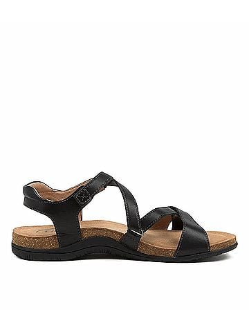 Taos Women's Grand Z Sandal in Black (view 1)