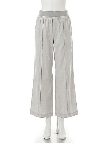 Wearables Bay Poplin Straight Leg Pant in Soft Pebble Pigment (view 1)