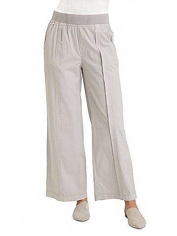 Wearables Bay Poplin Straight Leg Pant in Soft Pebble Pigment (view 2)