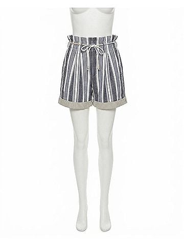 Isabel Marant Nirma Shorts in Ecru And Blue (view 1)
